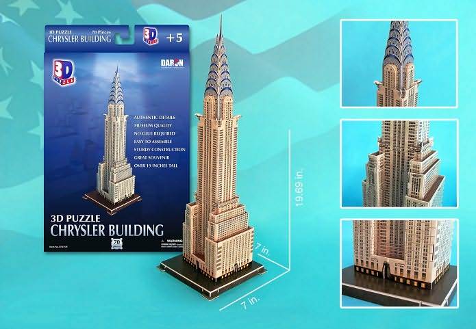 Chrysler Building - 70pc 3D Jigsaw Puzzle by Daron