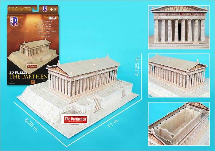 Parthenon - 25pc 3D Jigsaw Puzzle by Daron