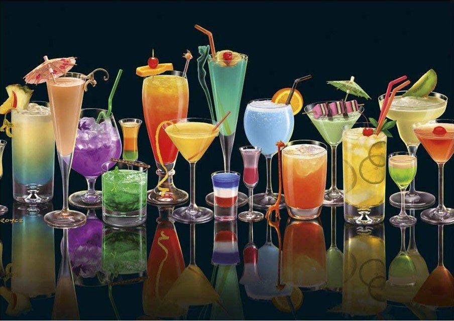 Cocktails - 1000pc Jigsaw Puzzle by Piatnik - image 1