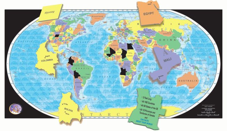 The Global Puzzle - 600pc Educational Jigsaw Puzzle - image 1