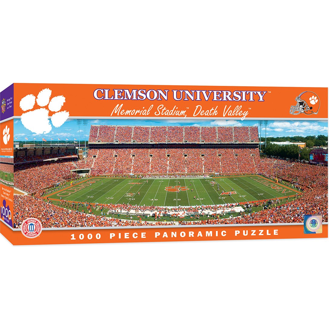 Clemson University: Memorial Stadium - 1000pc Panoramic Jigsaw Puzzle by Masterpieces - image 2