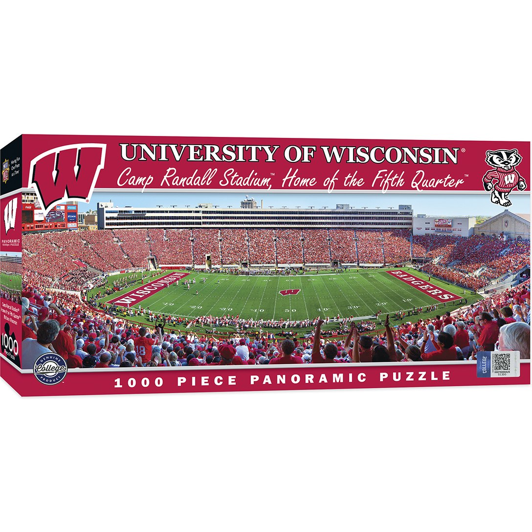 University of Wisconsin: Home of the Fifth Quarter - 1000pc Panoramic Jigsaw Puzzle by Masterpieces - image 1