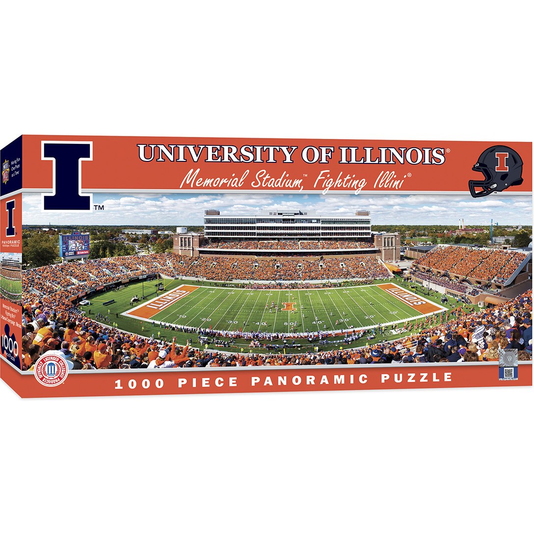 University of Illinois - 1000pc Panoramic Jigsaw Puzzle by Masterpieces - image 3