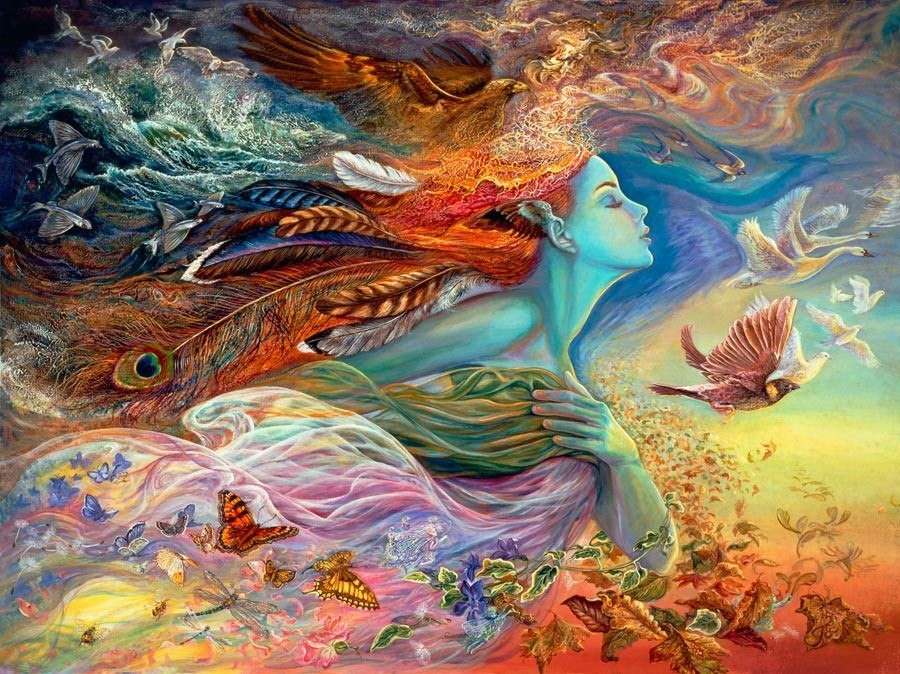 Josephine Wall:  Spirit of Flight - 1000pc Jigsaw Puzzle by Buffalo Games - image 1