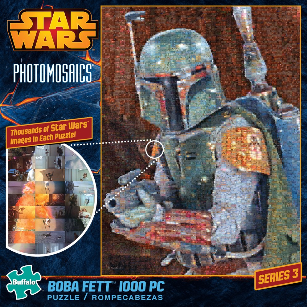 Star Wars: Boba Fett - 1000pc Photomosaic  Jigsaw Puzzle by Buffalo Games