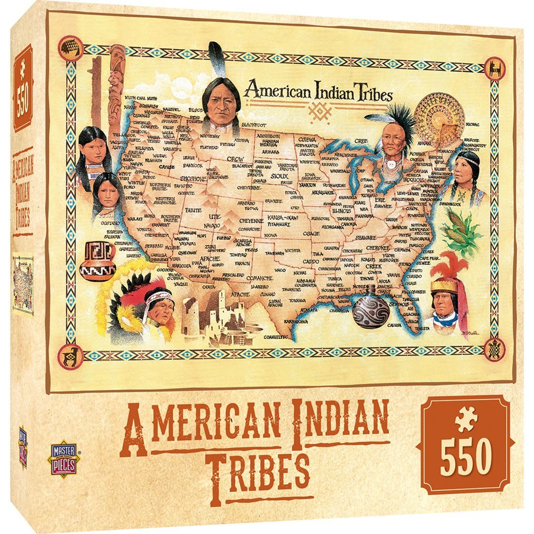 American Indian Tribes - 550pc Jigsaw Puzzle by Masterpieces - image 2