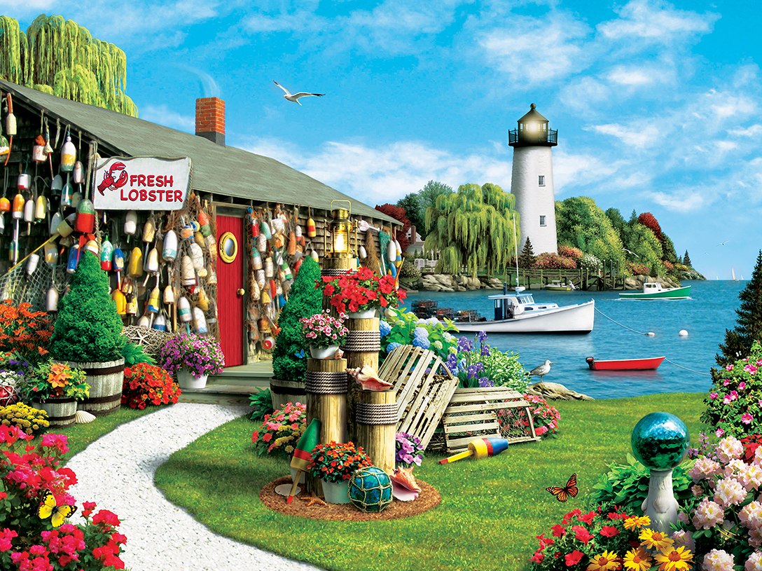 Lobster Bay - 300pc EZ Grip Jigsaw Puzzle by Masterpieces - image 3