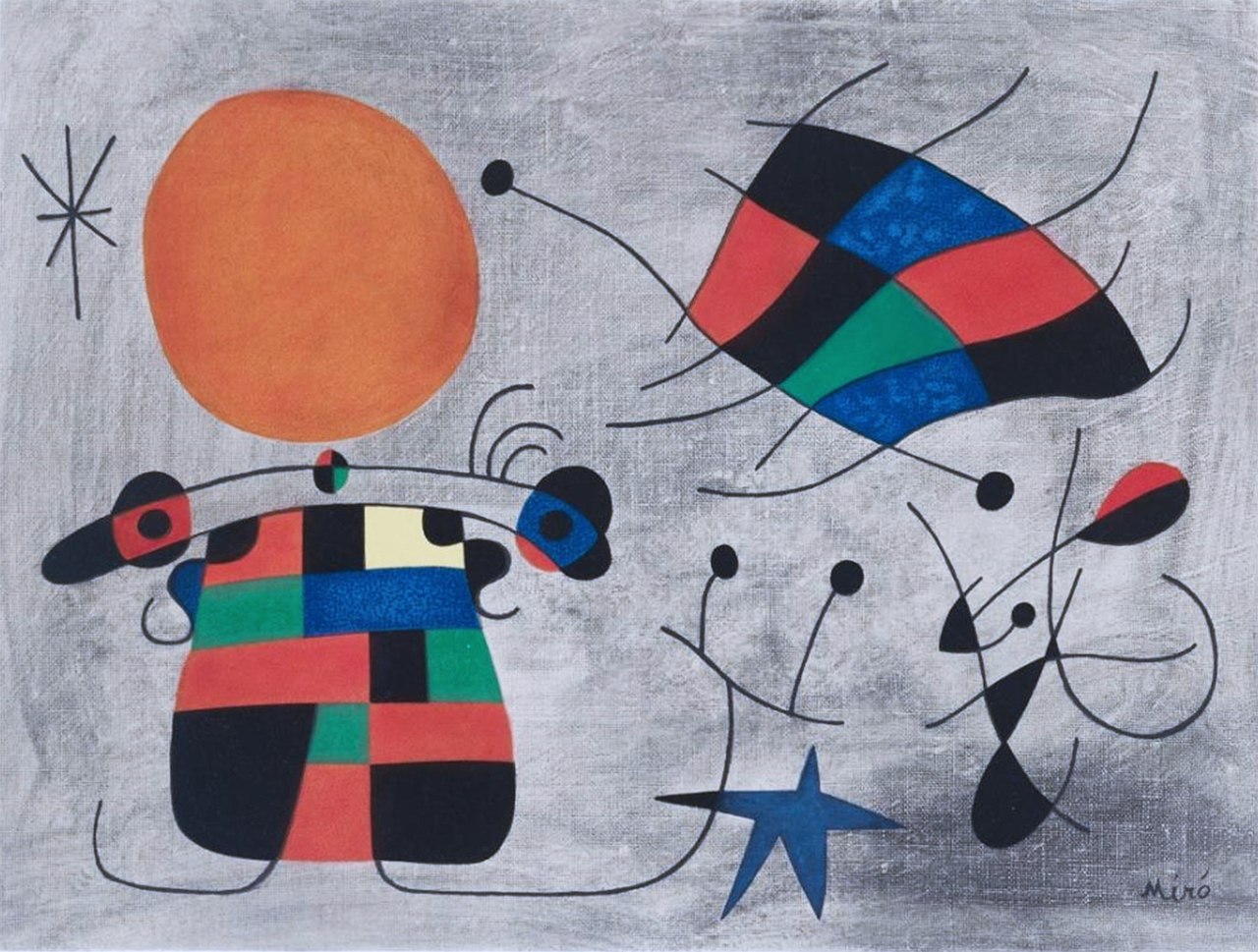 Joan Miro: The Smile of the Flamboyant Wings - 1000pc Jigsaw Puzzle by Eurographics - image 1