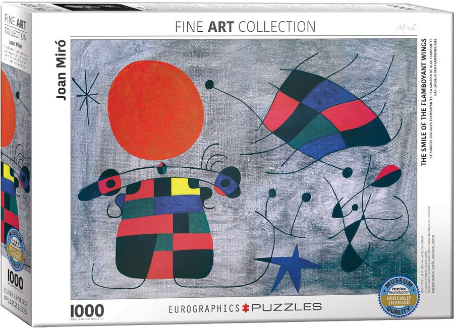 Joan Miro: The Smile of the Flamboyant Wings - 1000pc Jigsaw Puzzle by Eurographics - image 2