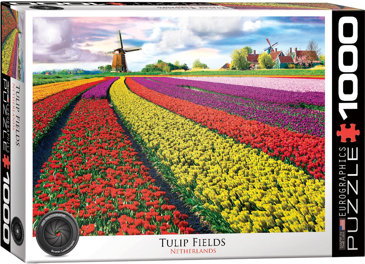 Tulip Field, Netherlands - 1000pc Jigsaw Puzzle by Eurographics  			  					NEW - image 3