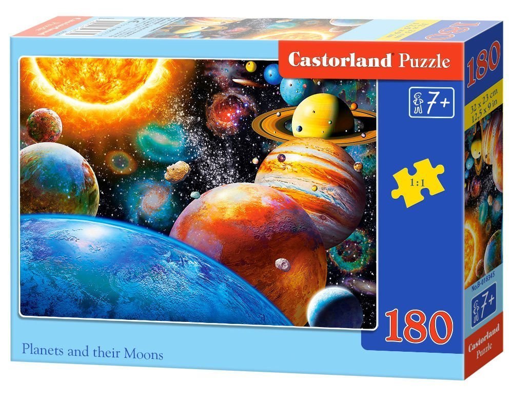 Planets and Their Moons - 300pc Jigsaw Puzzle By Castorland  			  					NEW - image 1