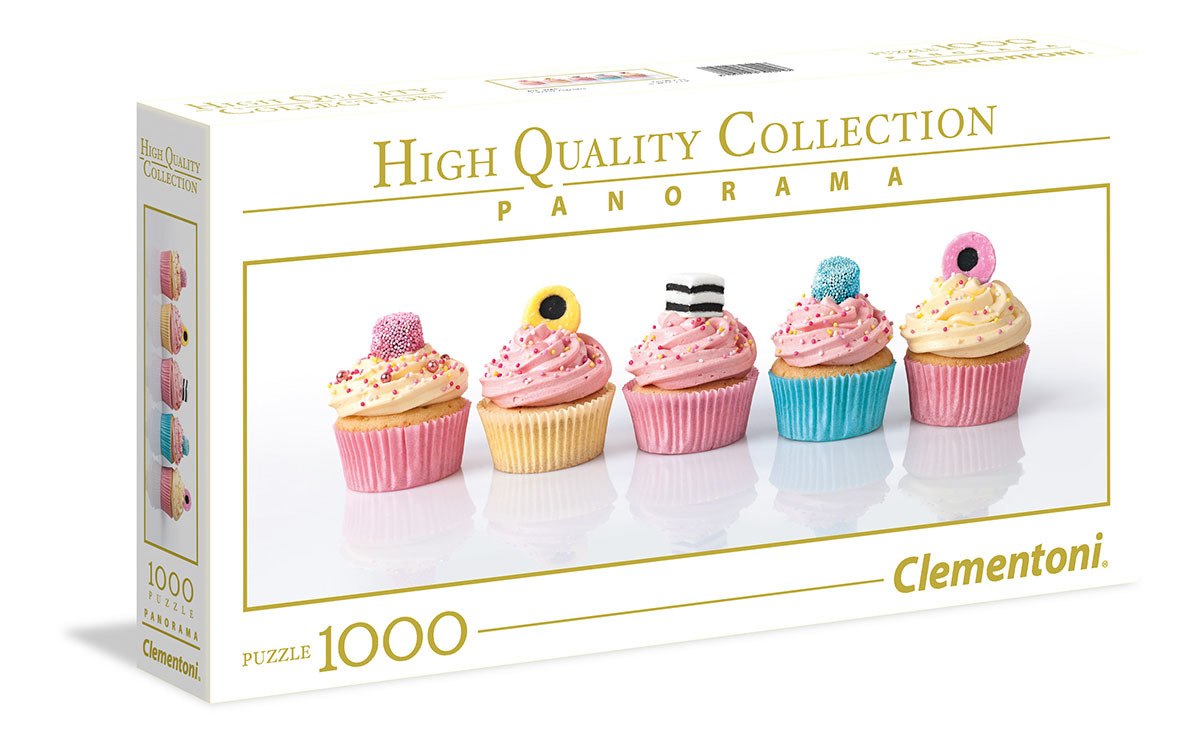 Licorice Cupcakes - 1000pc Panoramic Jigsaw Puzzle by Clementoni  			  					NEW - image 3