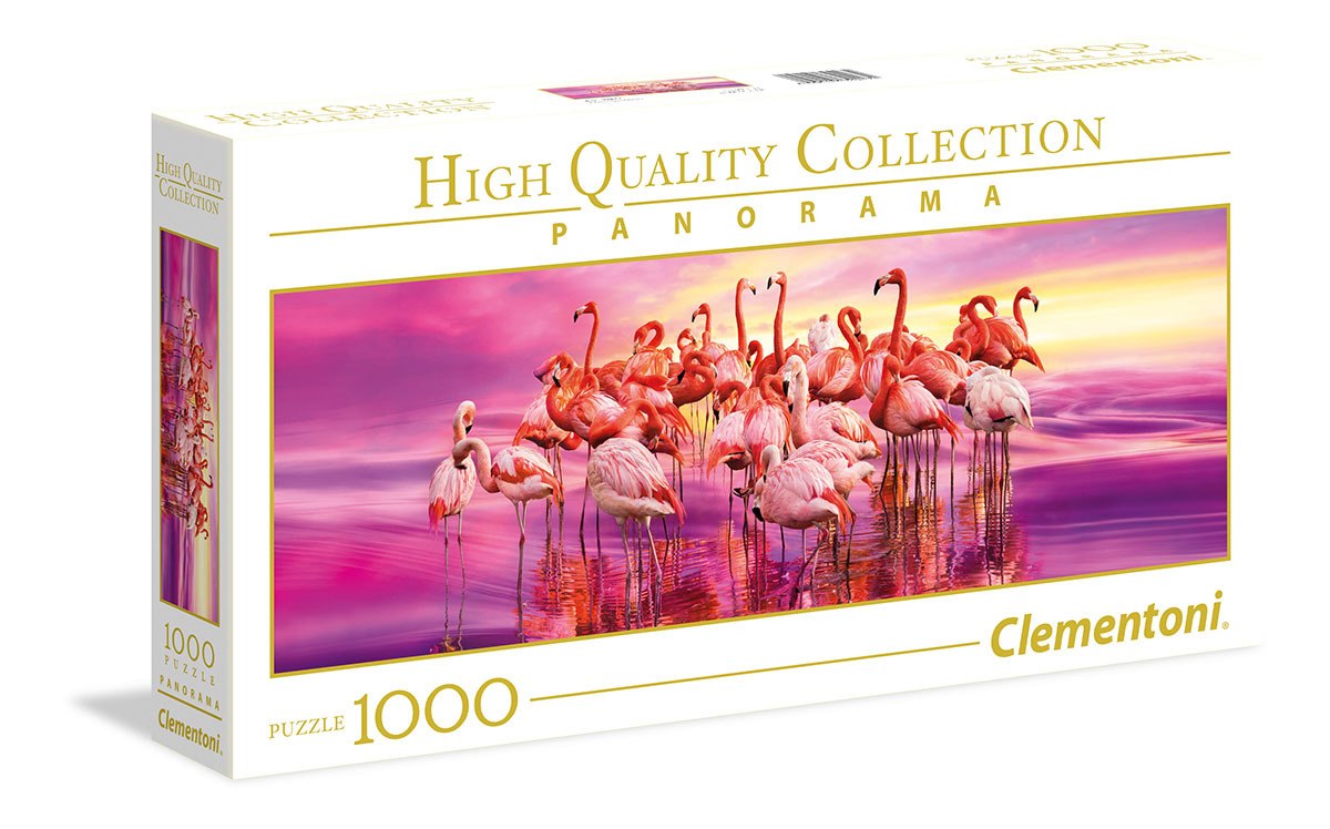 Flamingo Dance - 1000pc Panoramic Jigsaw Puzzle by Clementoni  			  					NEW - image 3