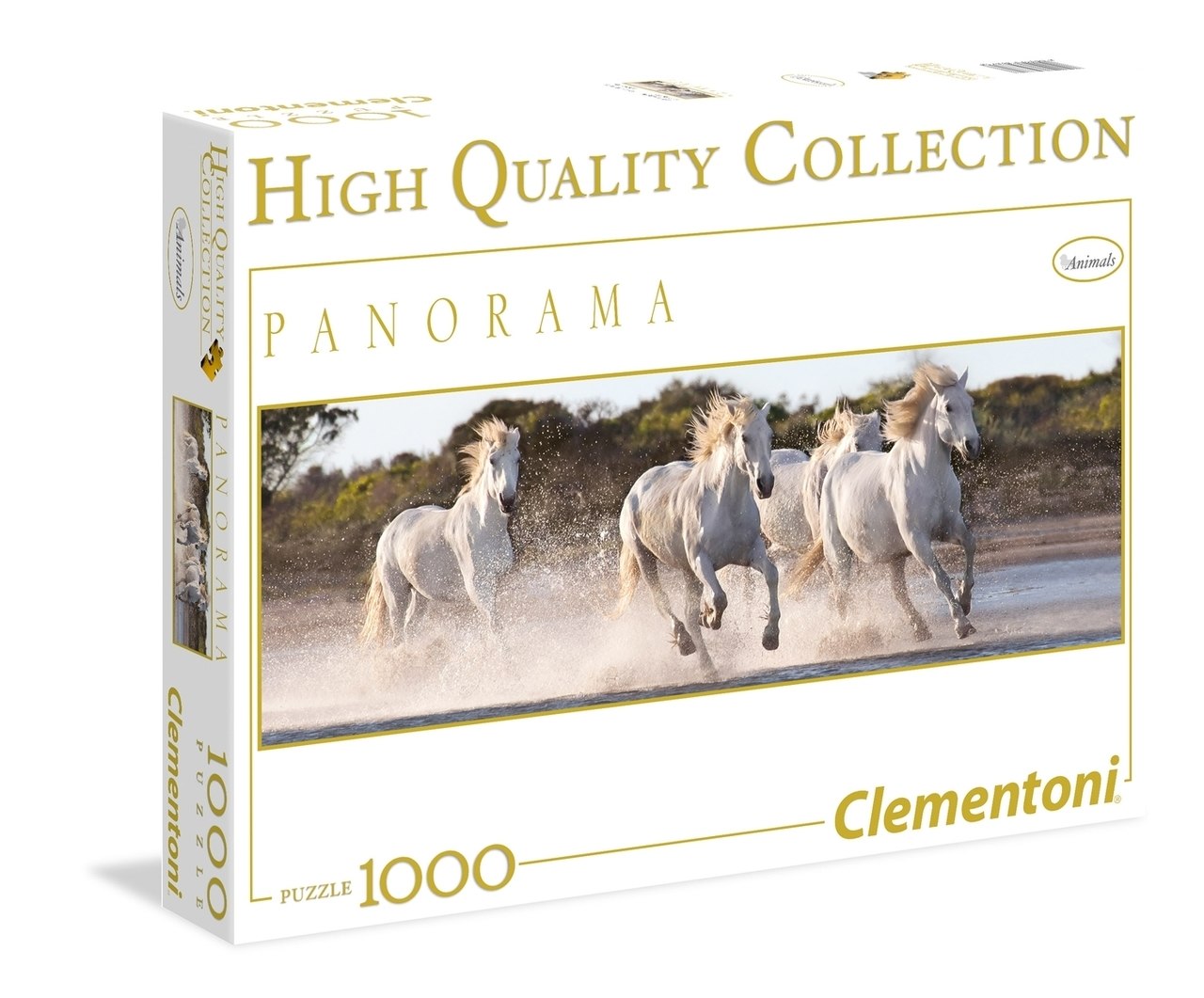 Running Horses - 1000pc Panoramic Jigsaw Puzzle by Clementoni  			  					NEW - image 3