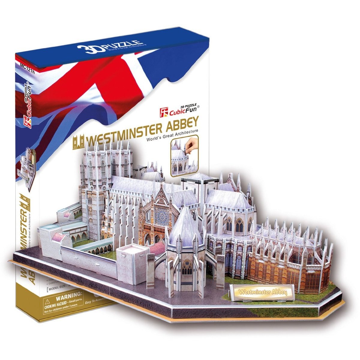 Westminster Abbey w/ Booklet - 145pc 3D Jigsaw Puzzle by Daron  			  					NEW - image 1