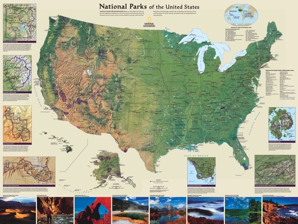 American National Parks - 1000pc Jigsaw Puzzle by New York Puzzle Company  			  					NEW - image 3