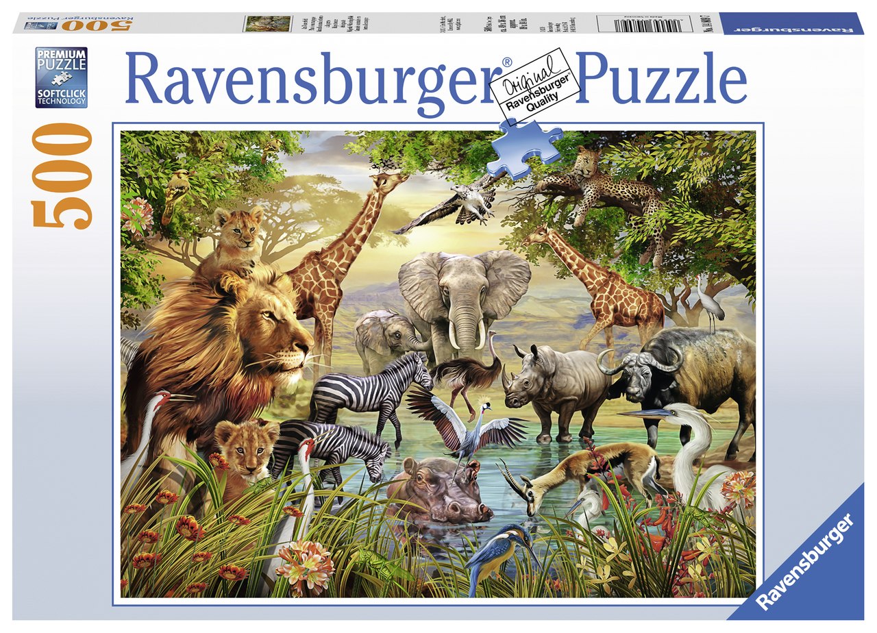 Majestic Watering Hole - 500pc Jigsaw Puzzle By Ravensburger  			  					NEW - image 3