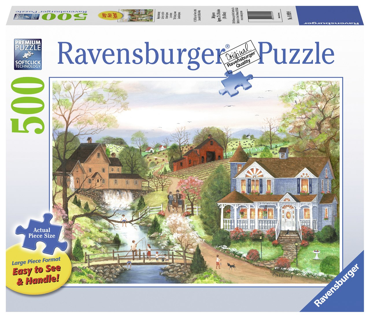 The Fishing Lesson - 500pc Large Format By Ravensburger  			  					NEW - image 3