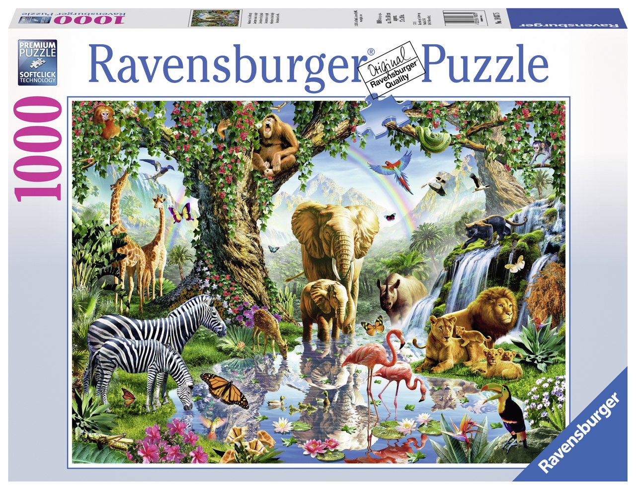 Adventures in the Jungle - 1000pc Jigsaw Puzzle By Ravensburger  			  					NEW - image 2