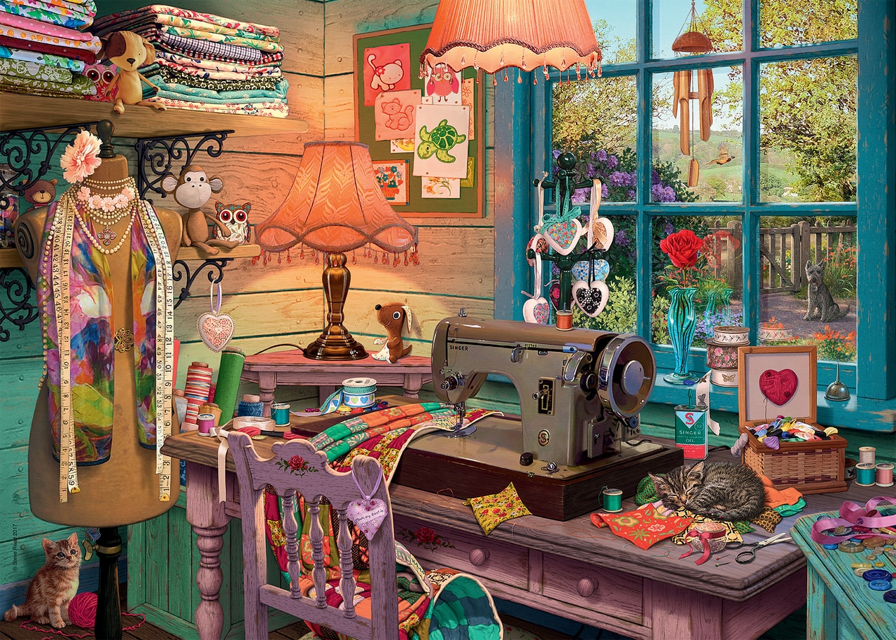 The Sewing Shed - 1000pc Jigsaw Puzzle By Ravensburger  			  					NEW - image 2