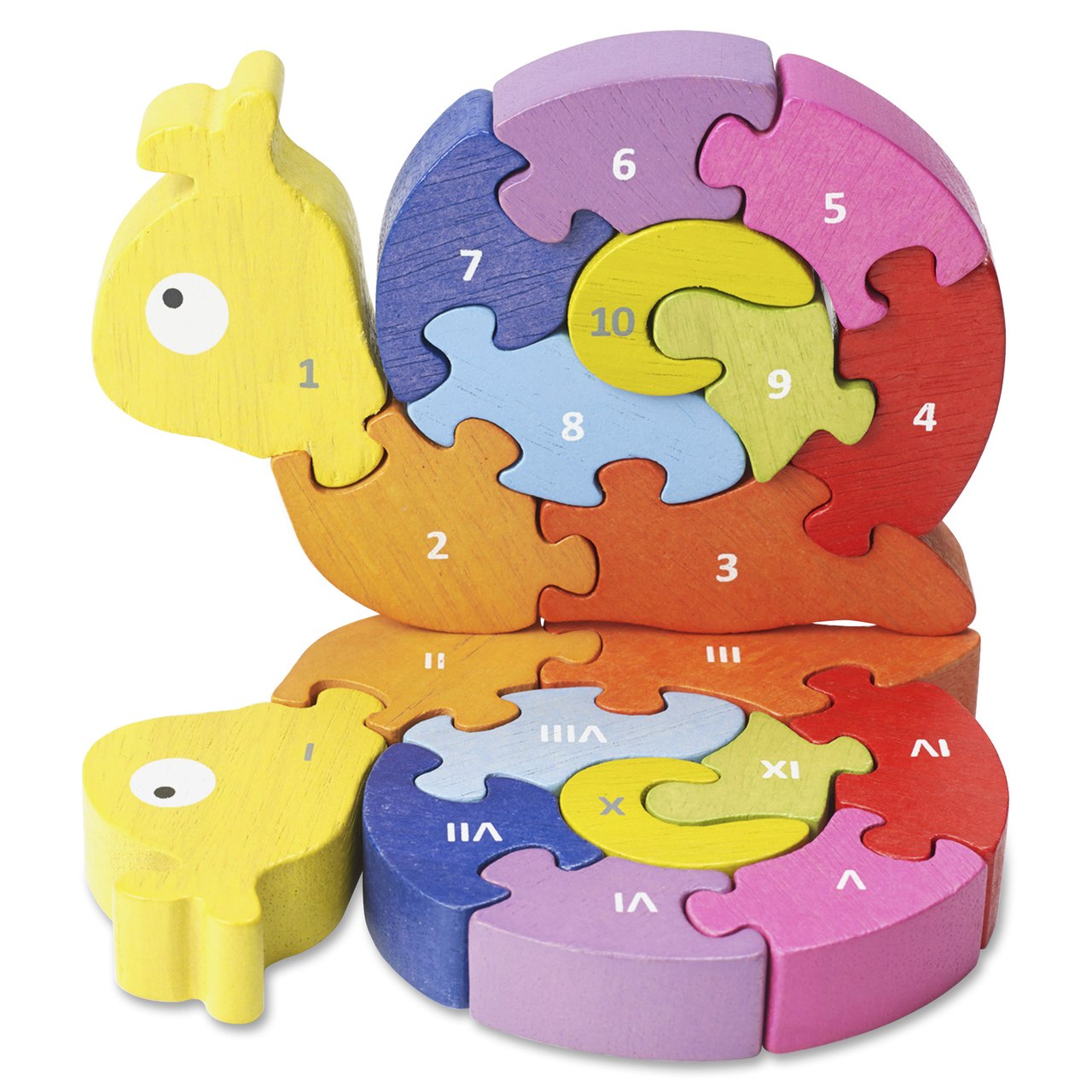 Number Snail - EcoFriendly Wooden Puzzle  by BeginAgain   			  					NEW - image 1