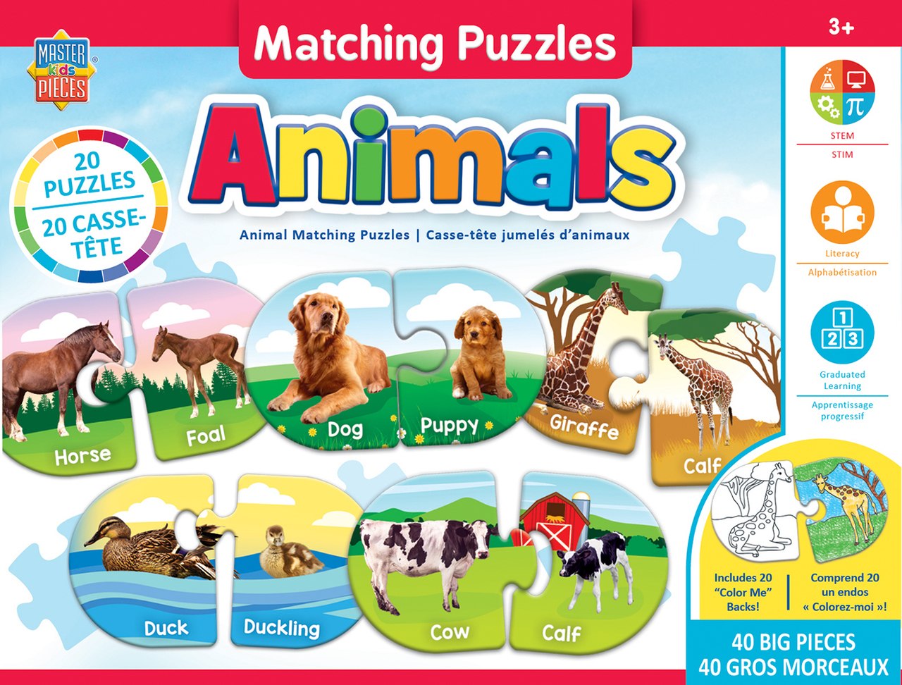 Animals - Educational Matching Puzzle by Masterpieces - image 1