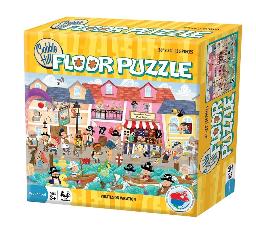 Pirates on Vacation - 36pc Floor Puzzle by Cobble Hill  			  					NEW - image 1