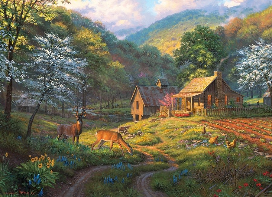Country Blessings - 1000pc Jigsaw Puzzle by Cobble Hill  			  					NEW