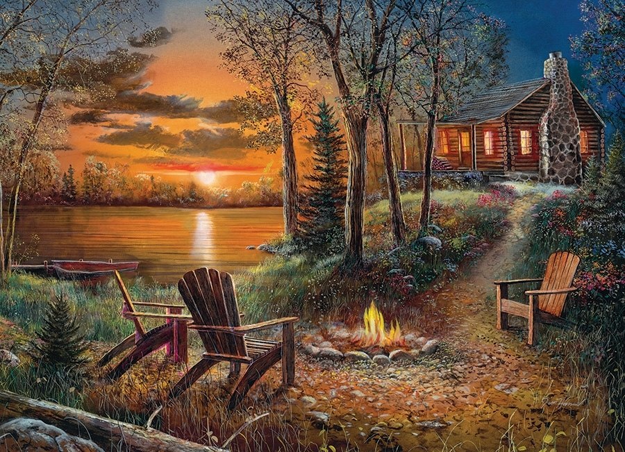 Fireside - 500pc Jigsaw Puzzle By Cobble Hill  			  					NEW