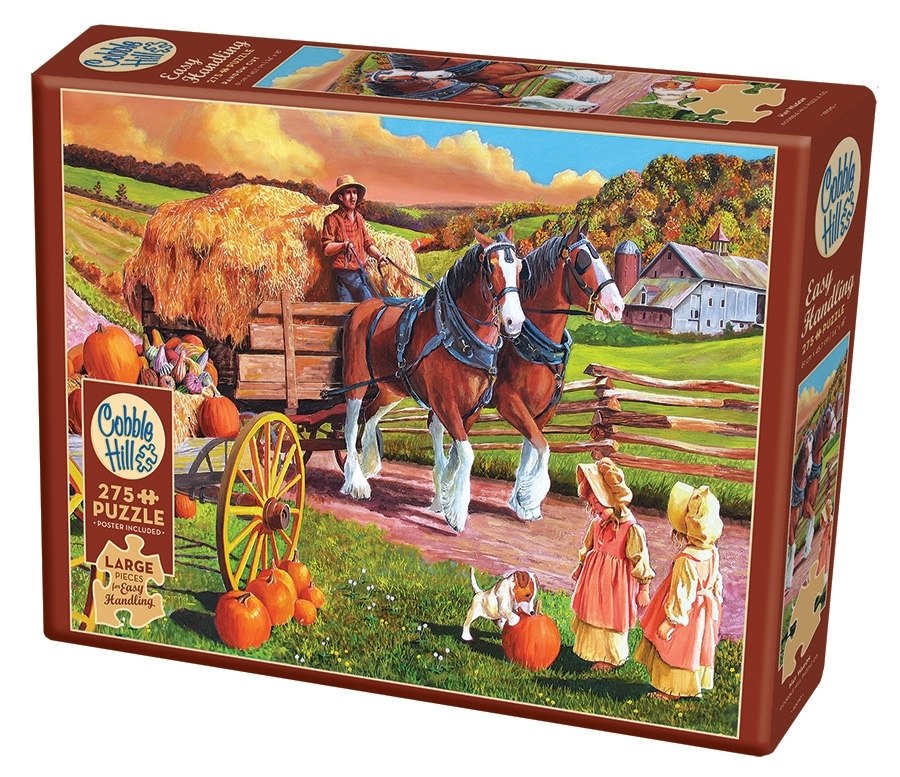 Hay Wagon - 275pc Easy Handling Puzzle by Cobble Hill  			  					NEW - image 1