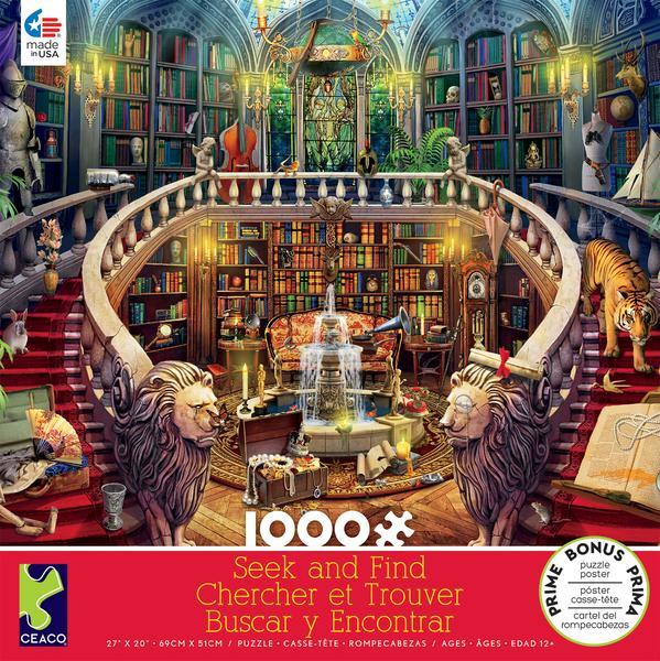 Seek and Find: Antique Library - 1000pc Jigsaw Puzzle by Ceaco  			  					NEW - image 1