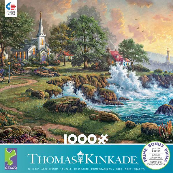 Thomas Kinkade: Seaside Haven - 1000pc Jigsaw Puzzle by Ceaco  			  					NEW - image 1