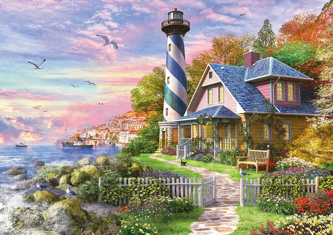 Lighthouse at Rock Bay - 4000pc Jigsaw Puzzle by Educa  			  					NEW