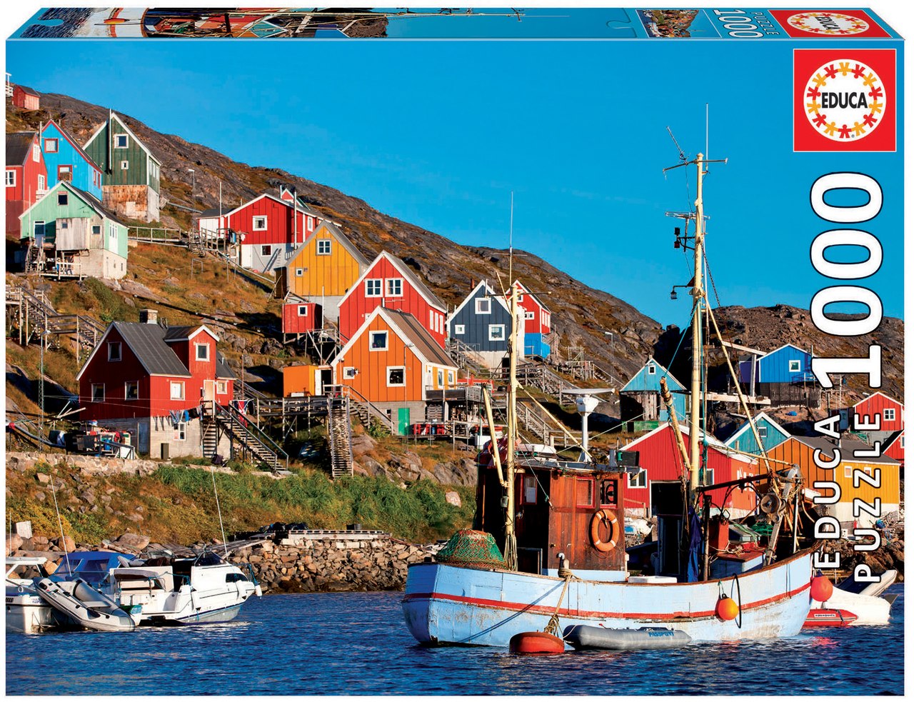 Nordic Houses - 1000pc Jigsaw Puzzle by Educa  			  					NEW - image 1