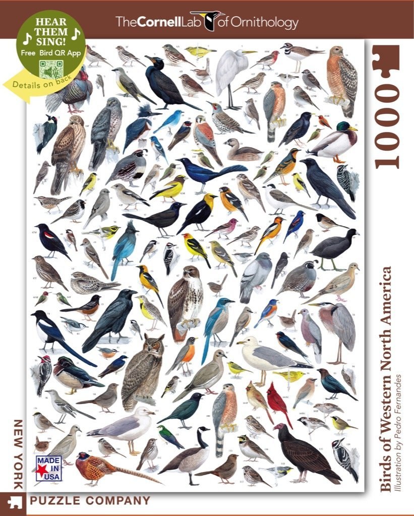 Birds of Western America - 1000pc Jigsaw Puzzle by New York Puzzle Company  			  					NEW - image 1