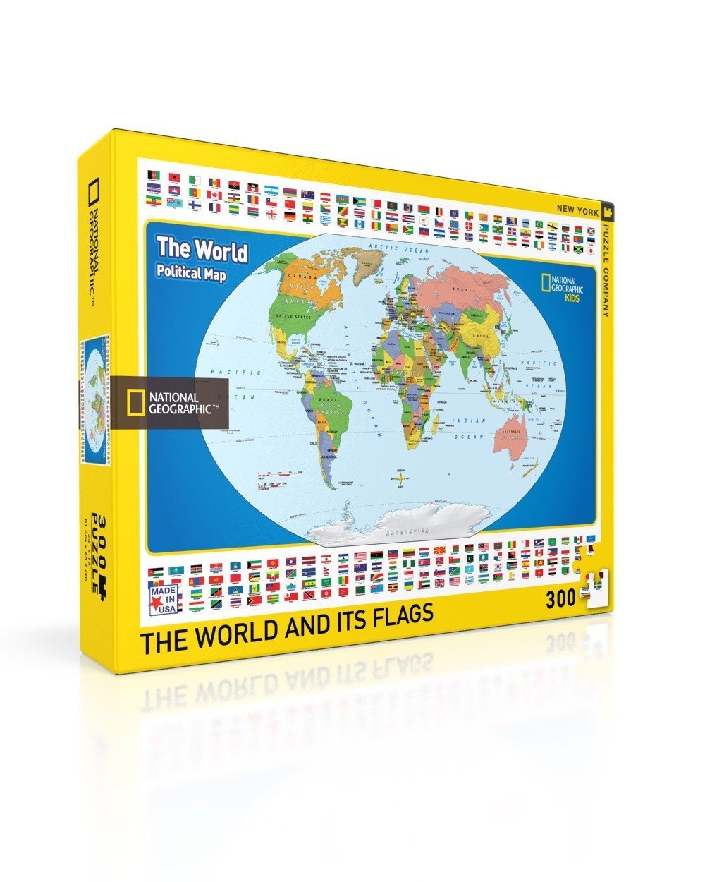 The World Kids Map - 300pc Jigsaw Puzzle by New York Puzzle Company  			  					NEW - image 2