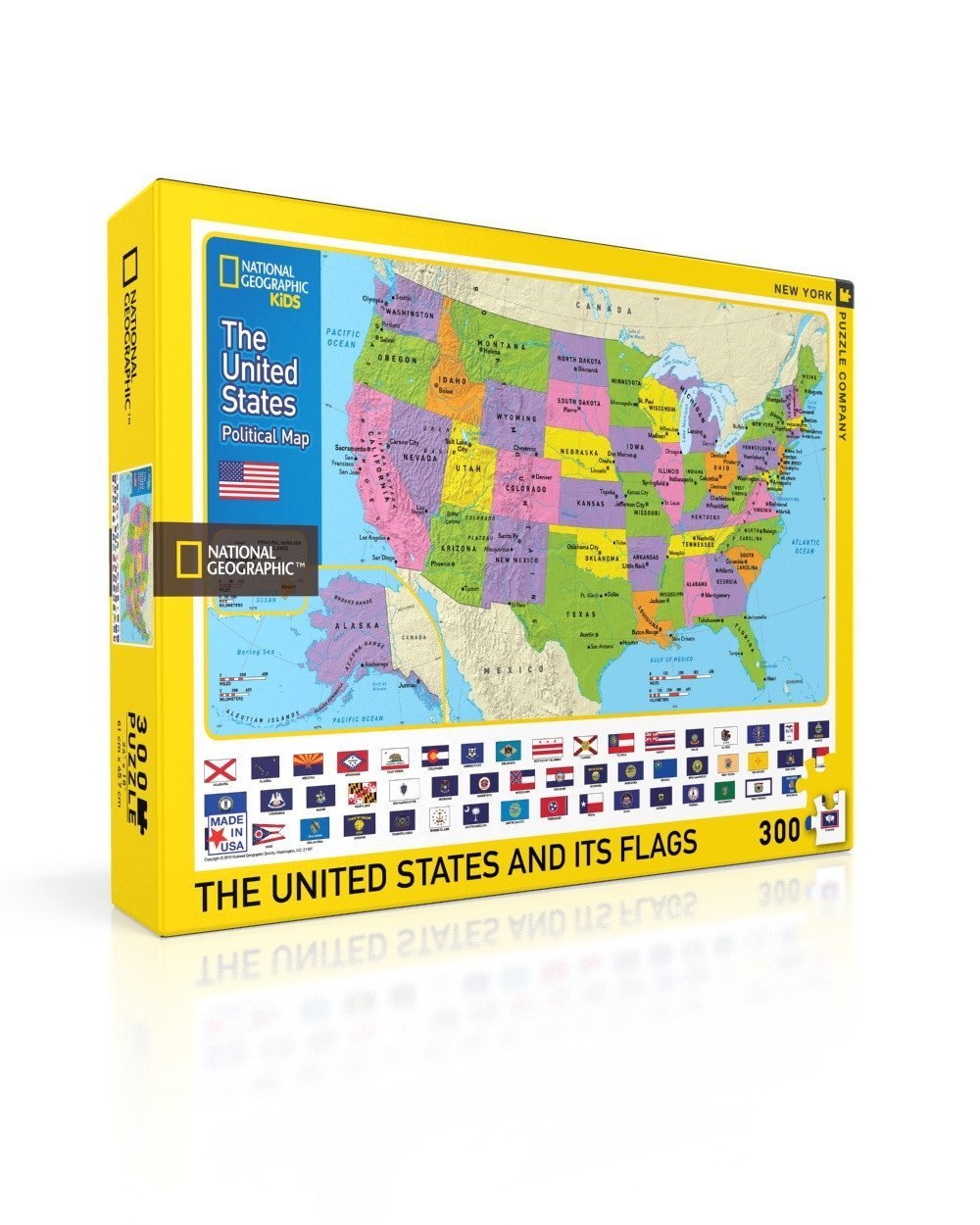 The USA Kids Map - 300pc Jigsaw Puzzle by New York Puzzle Company  			  					NEW - image 2