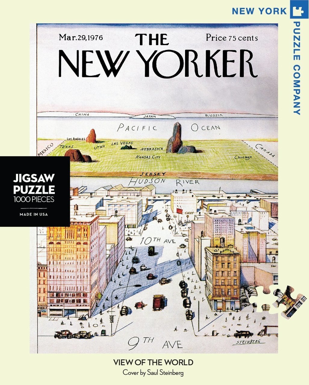 View of the World - 1000pc Jigsaw Puzzle by New York Puzzle Company  			  					NEW - image 1