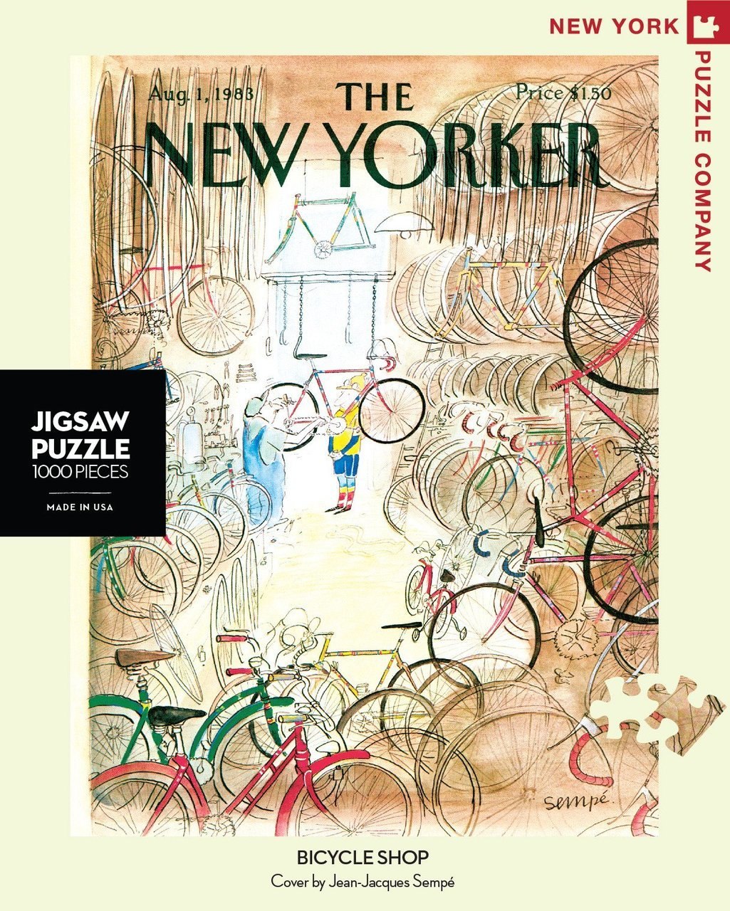 Bicycle Shop - 1000pc Jigsaw Puzzle by New York Puzzle Company  			  					NEW - image 1