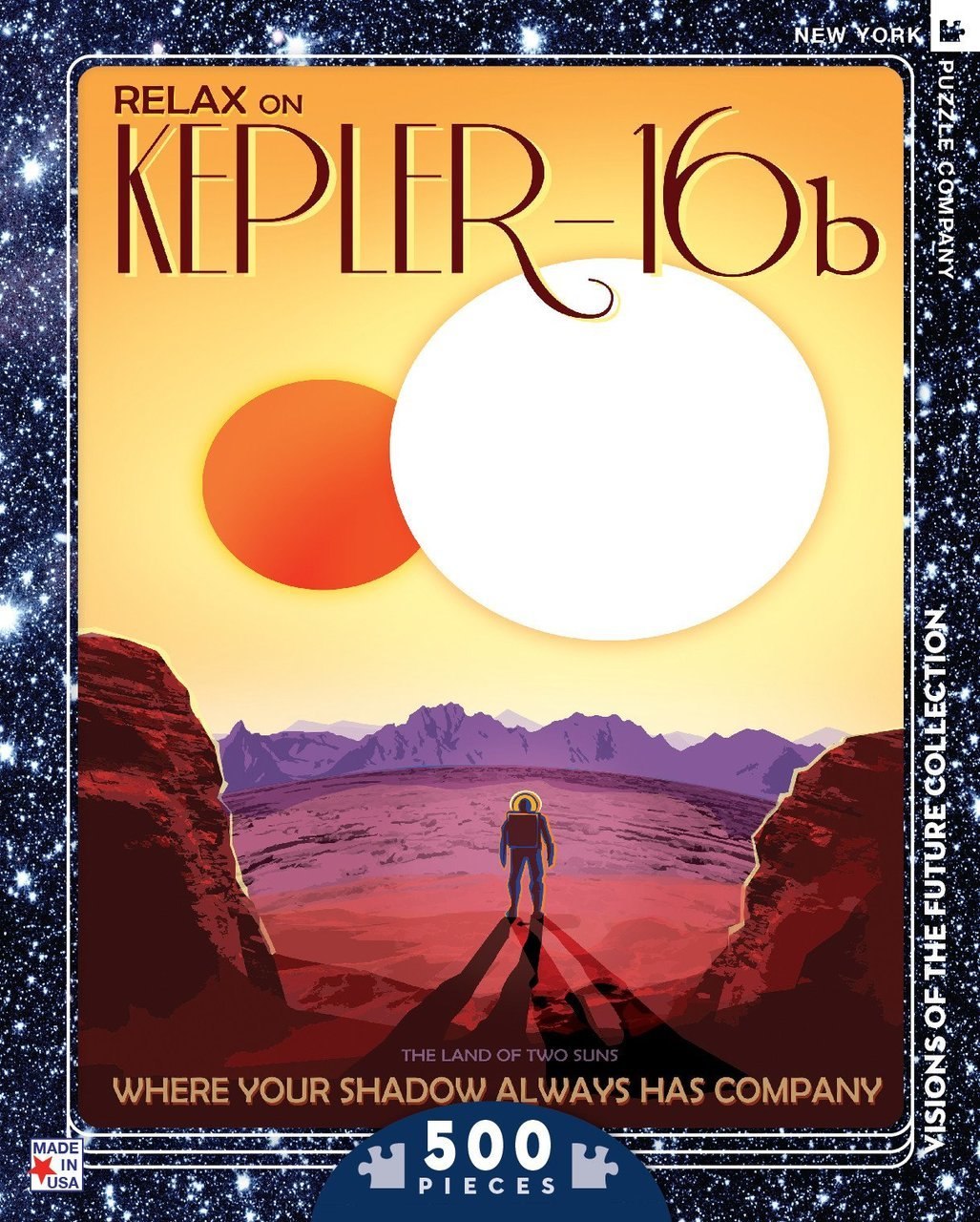 Kepler-16b - 500pc Jigsaw Puzzle by New York Puzzle Company  			  					NEW - image 1