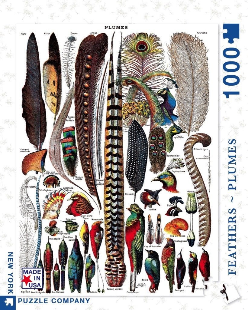 Feathers - 1000pc Jigsaw Puzzle by New York Puzzle Company  			  					NEW - image 1