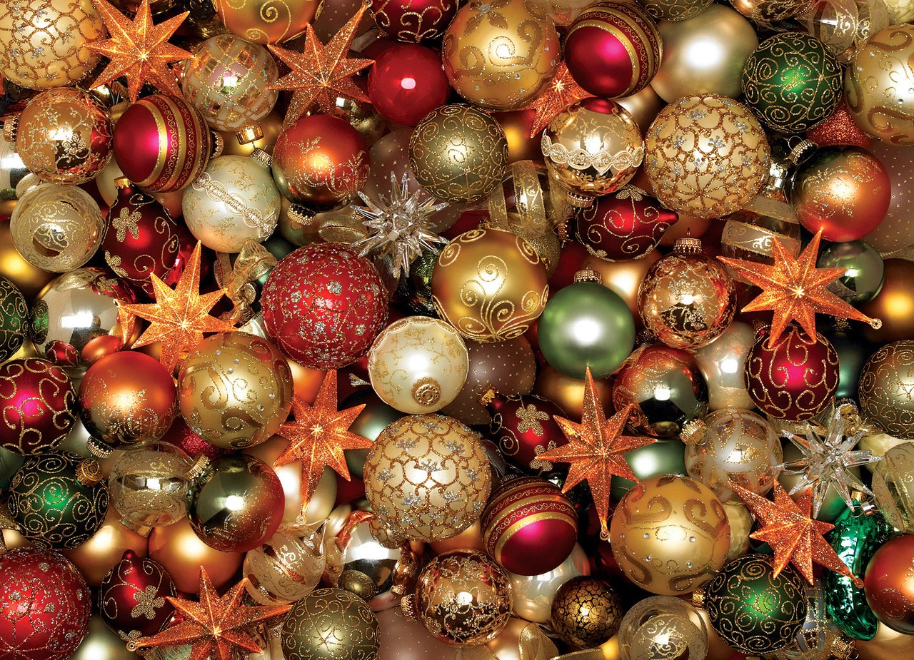 Christmas Balls - 500pc Jigsaw Puzzle By Cobble Hill  			  					NEW