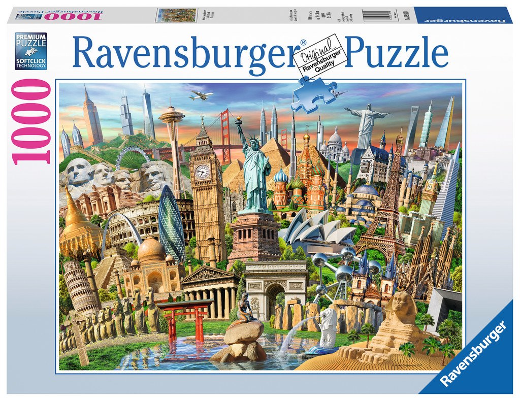 World Landmarks - 1000pc Jigsaw Puzzle By Ravensburger  			  					NEW - image 1