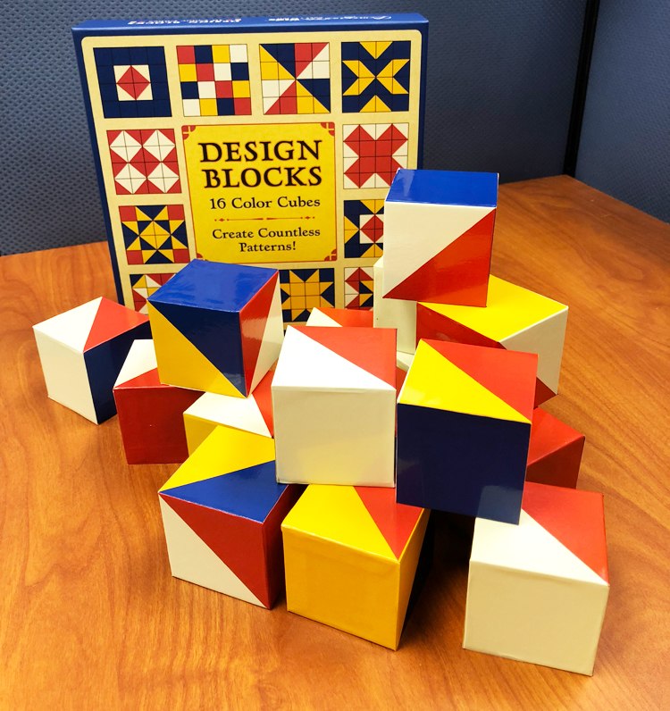 Design Blocks: 16 Color Cubes - 16pc Block by Pomegranate  			  					NEW - image 3