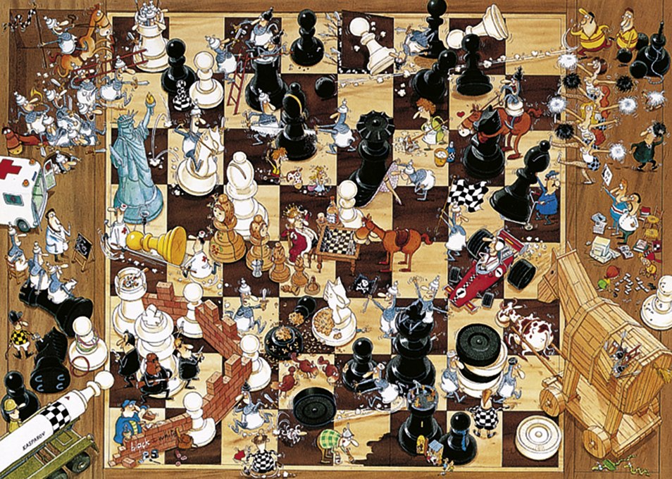 Degano: Black or White - 1000pc Jigsaw Puzzle By Heye  			  					NEW