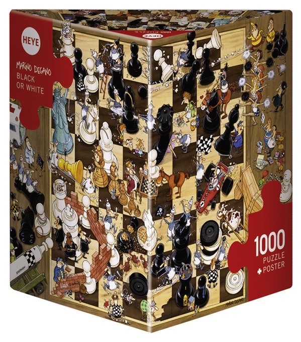 Degano: Black or White - 1000pc Jigsaw Puzzle By Heye  			  					NEW - image 1