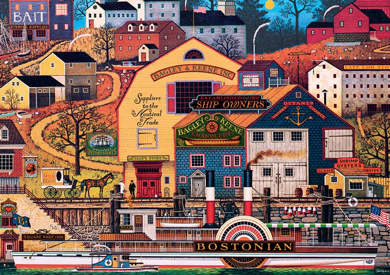 Charles Wysocki: The Bostonian - 300pc Large Format Jigsaw Puzzle by Buffalo Games