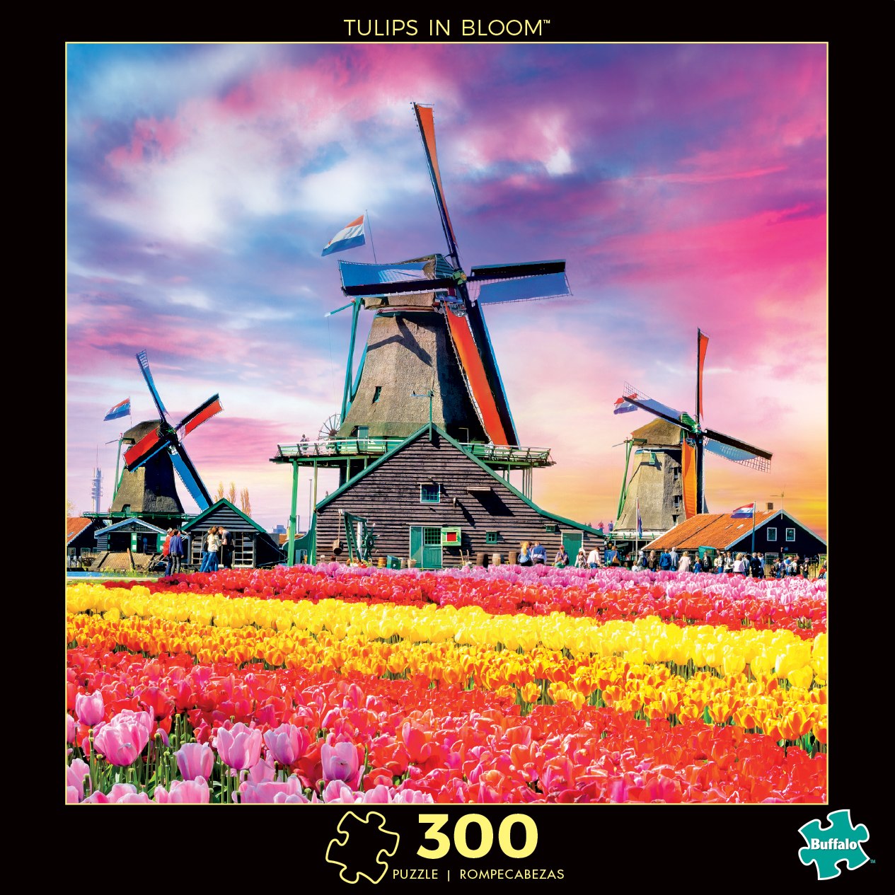 Tulips in Bloom - 300pc Large Format Jigsaw Puzzle by Buffalo Games  			  					NEW - image 1