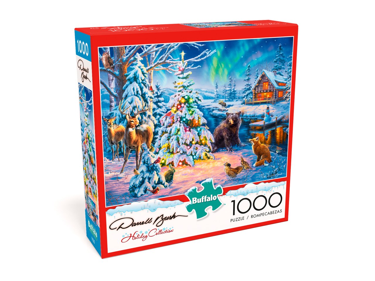 Darrell Bush: Woodland Christmas - 1000pc Jigsaw Puzzle By Buffalo Games - image 1