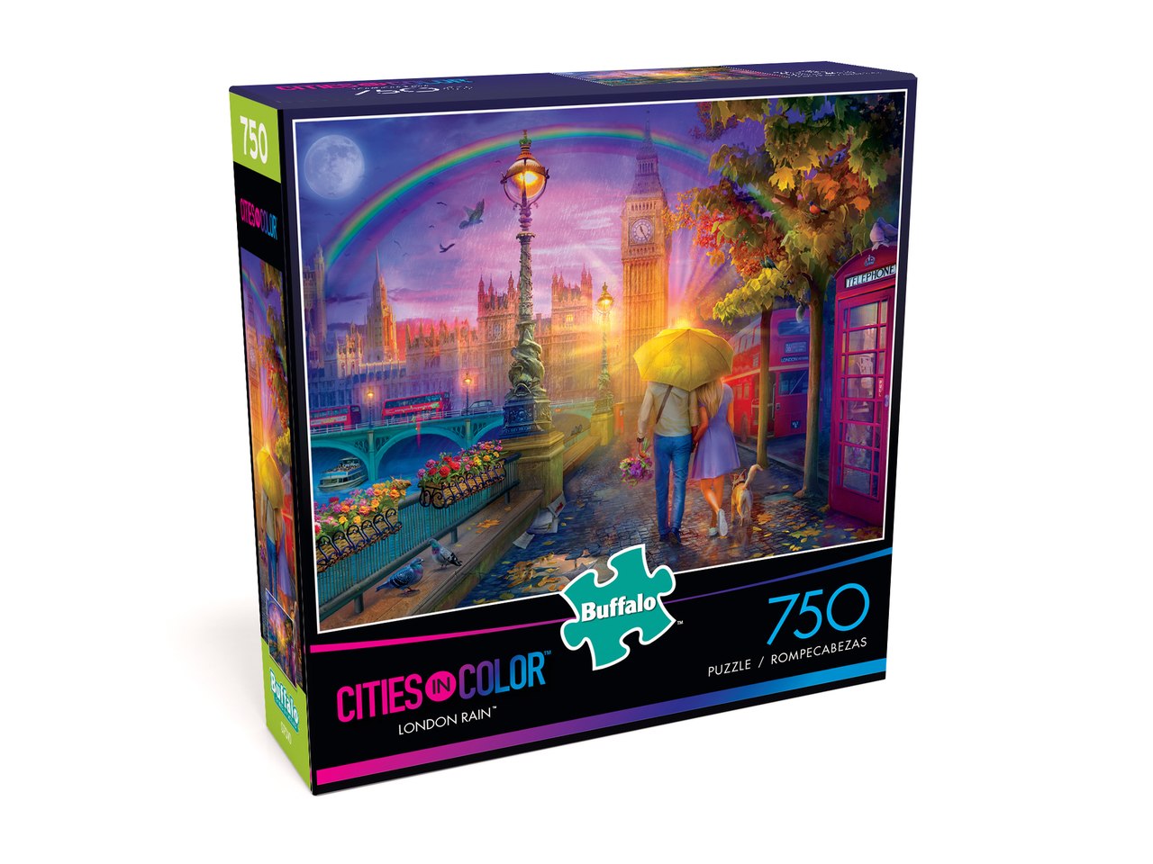 Cities In Color: London Rain - 750pc Jigsaw Puzzle by Buffalo Games  			  					NEW - image 1